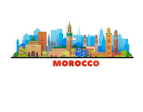 Tableau Les Monuments Majestueux du Maroc – Image 4