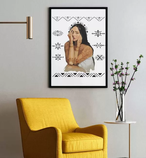 Jeunesse Amazigh - Beauté Intemporelle en Tableau – Image 2