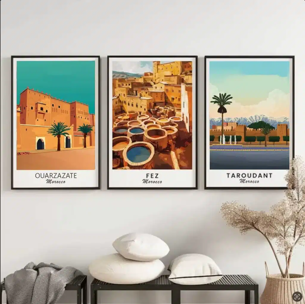 Tableaux villes maroc
