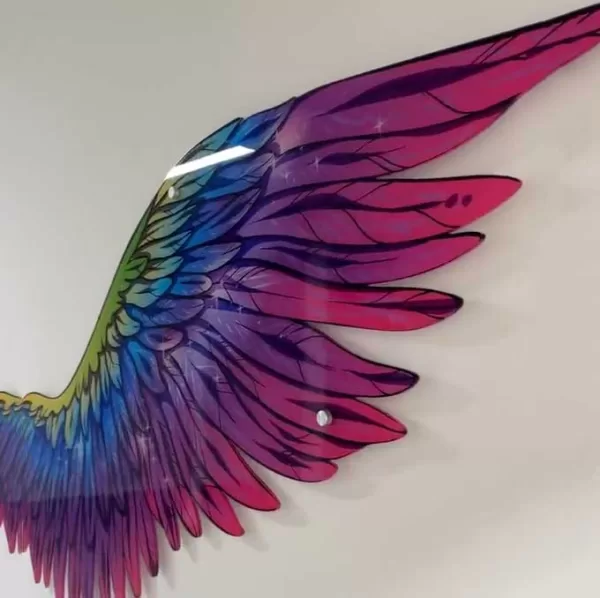 Décoration Multicolore : Ailes d'Ange en Plexiglass UV – Image 2