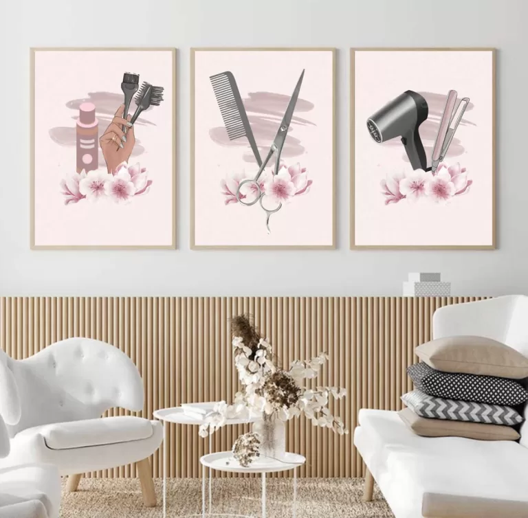 Tableaux décoratifs pour Salon de Coiffeur