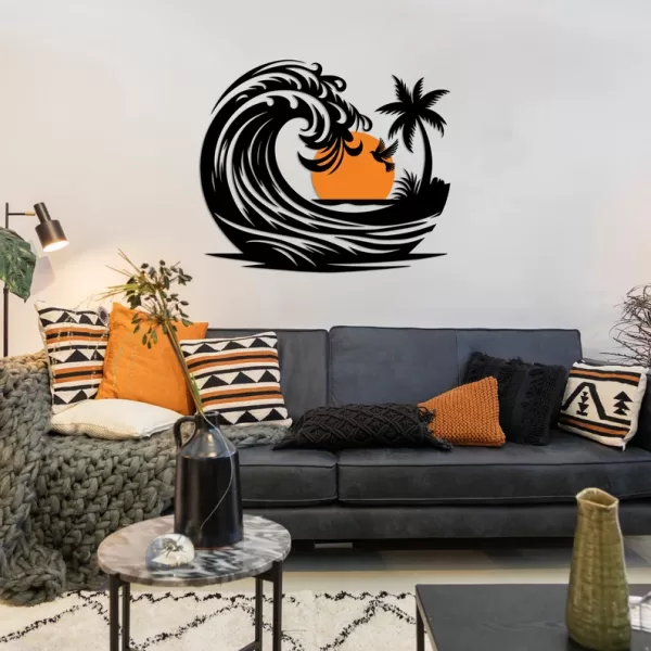 Décoration d'Intérieur d'Été : Art Mural en Bois – Image 3