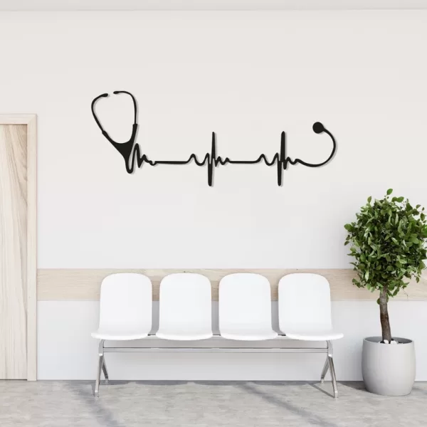 Cadeau Idéal pour Médecin: Art Mural en Stéthoscope