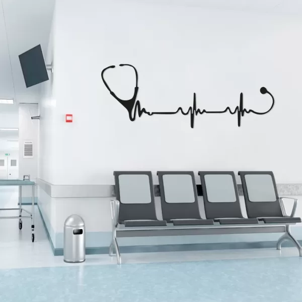 Cadeau Idéal pour Médecin: Art Mural en Stéthoscope – Image 4
