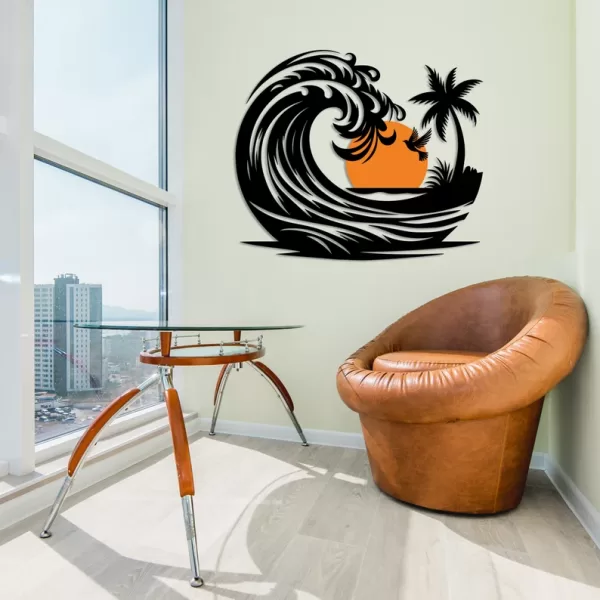 Décoration d'Intérieur d'Été : Art Mural en Bois – Image 2