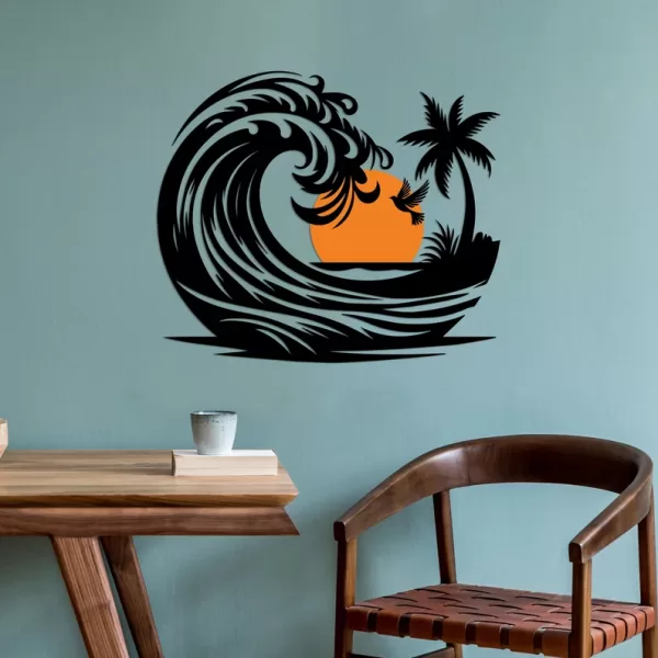 Décoration d'Intérieur d'Été : Art Mural en Bois – Image 5