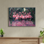 Peinture Flamingo – Tableau Décoratif Flamant Rose