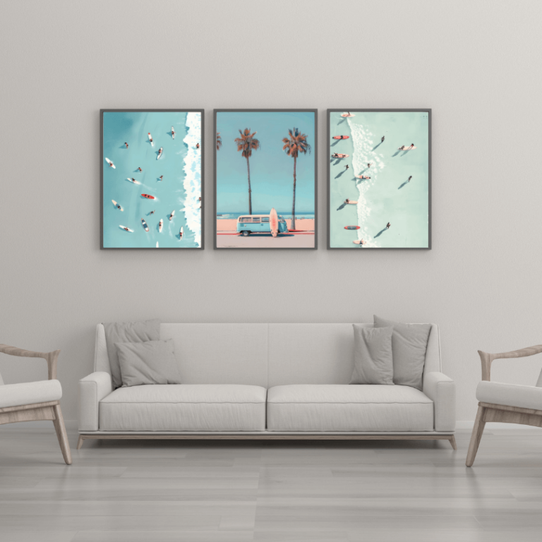 Tableaux decoratifs Plage et Surf