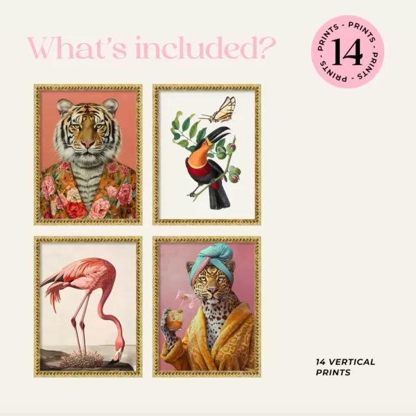 Ensemble de 14 Tableaux Maximalistes – Image 2