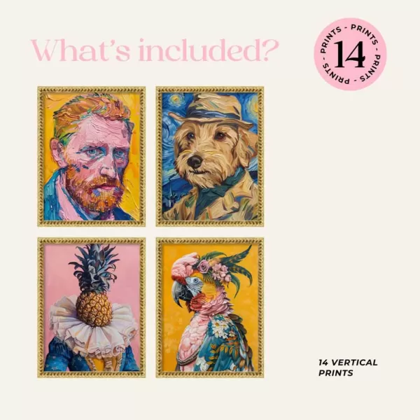 Ensemble de 14 Tableaux Maximalistes – Image 3