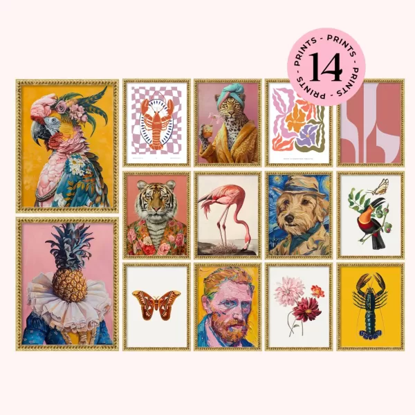 Ensemble de 14 Tableaux Maximalistes – Image 4