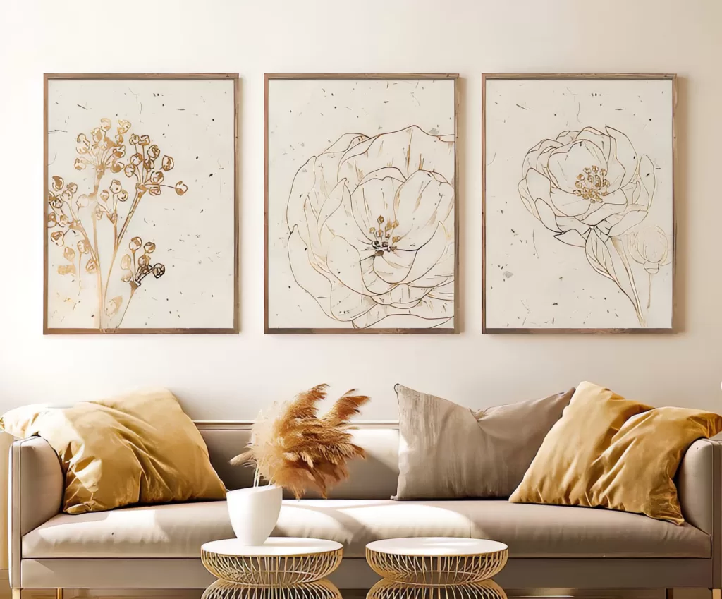 Décoration Moderne Fleurs Sauvages