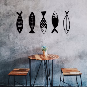Décoration murale en bois unique Ocean Life