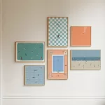 Tableaux minimalistes de plage de piscine