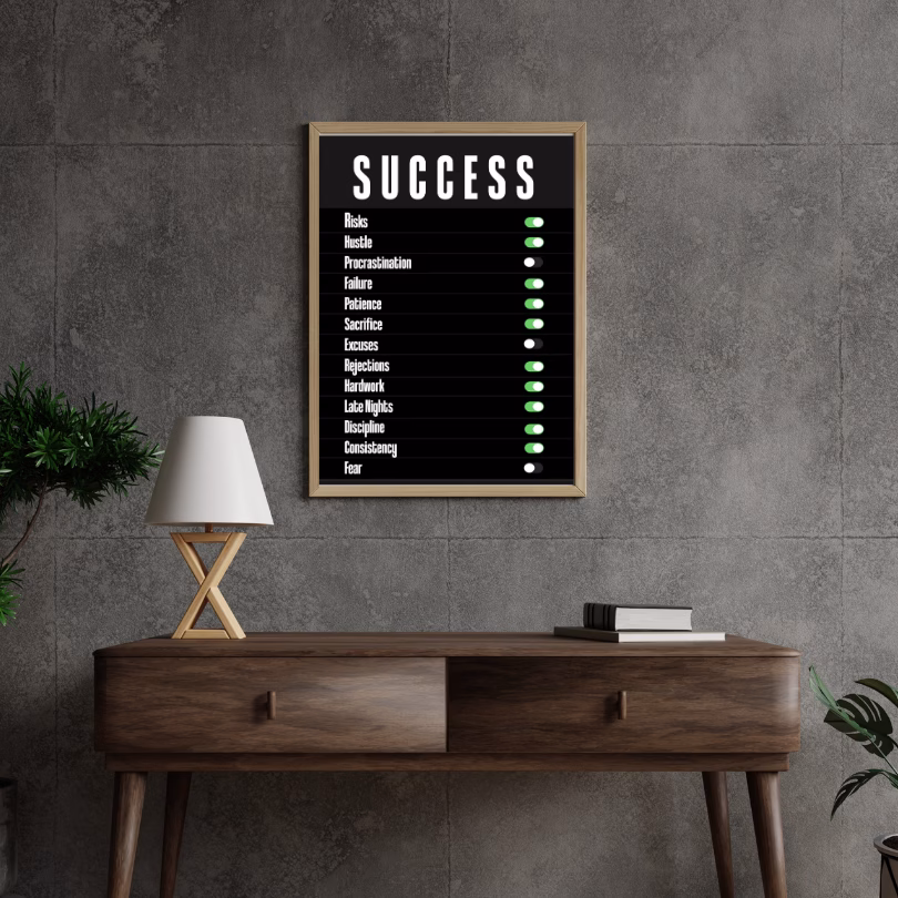 Tableau Inspirant avec les mots de Réussite – Image 3