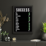 Tableau Inspirant avec les mots de Réussite