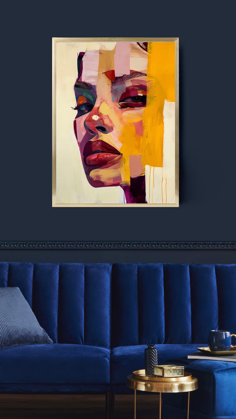 Portrait Abstrait de Femme en Couleurs Vives – Image 4