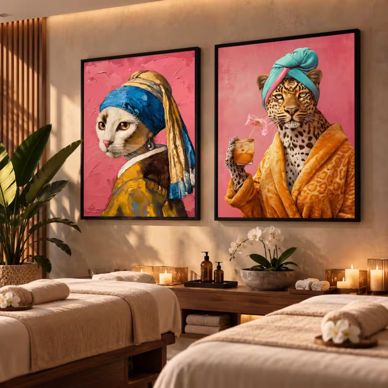 tableau decoratif pour spa