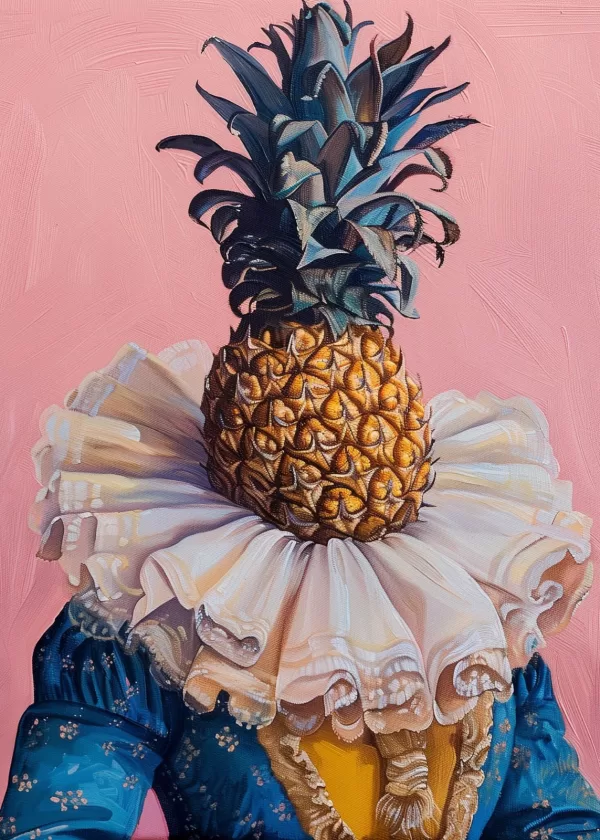 Tableaux Modernes: Perroquet et Ananas en Couleurs Vives – Image 5