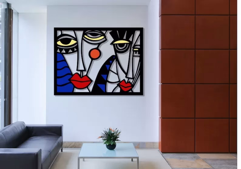 Art Mural Moderne et Cubiste de Picasso