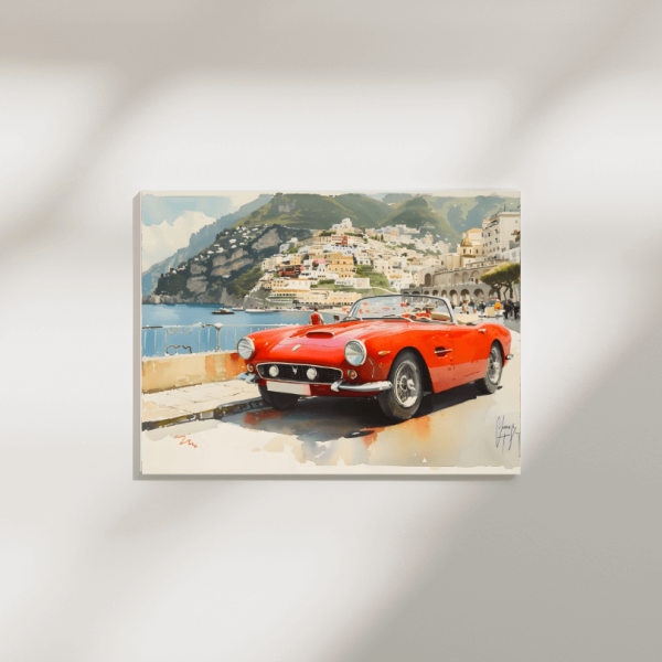 Peinture Murale Vintage Voiture Classique – Image 6