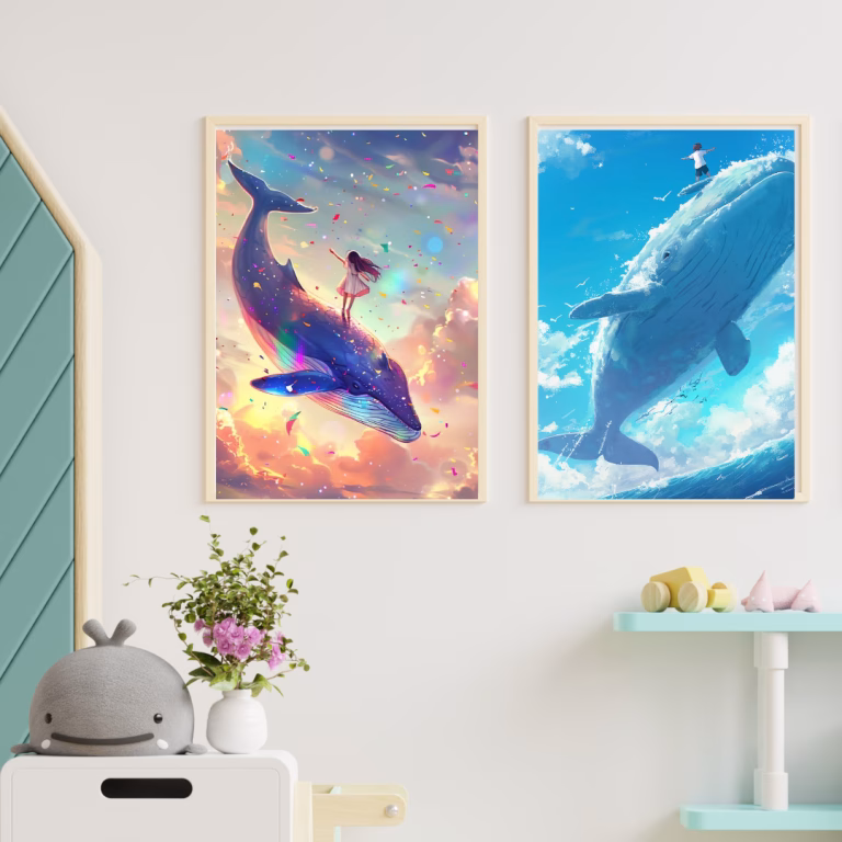 Décoration baleine bébé