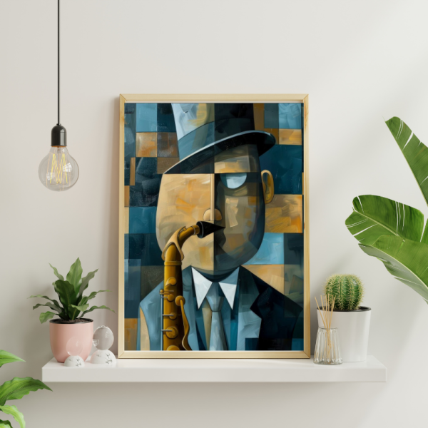 L'Homme au Saxophone : Une Ode à la Musique – Image 3