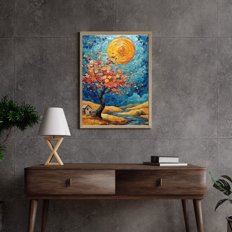 Tableau Décoratif : Arbre de Fleurs et Nature Épanouie – Image 4