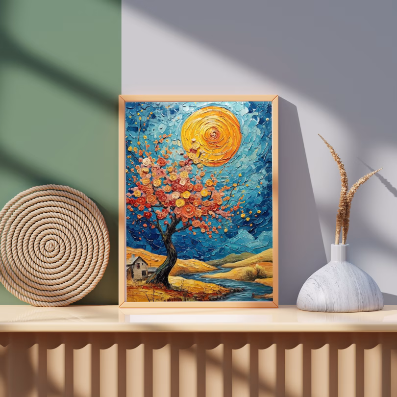Tableau Décoratif : Arbre de Fleurs et Nature Épanouie – Image 5