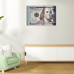 Ensemble de décoration "100 Dollars" – Motivation et élégance