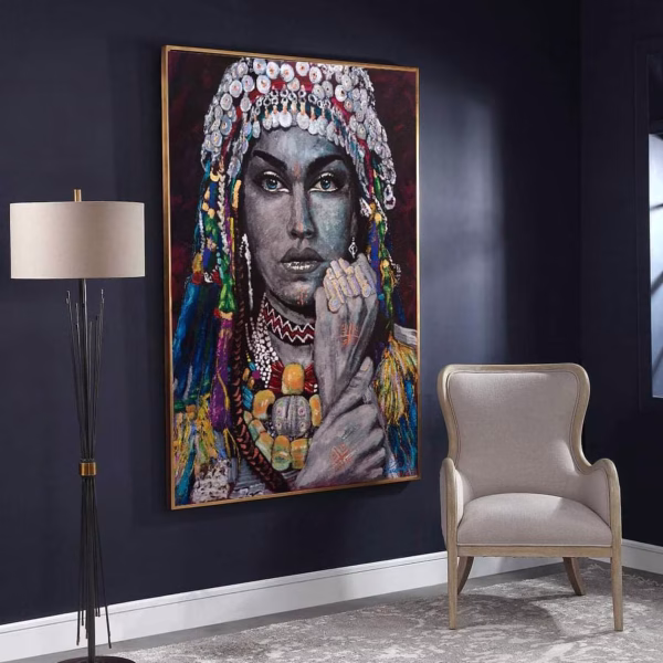 Décoration Ethnique : Affiche d'Art Féminin Marocain – Image 6