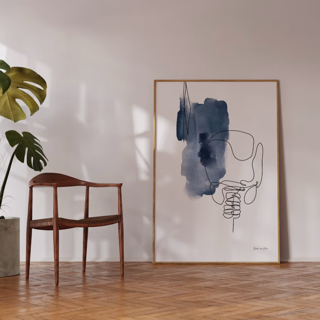 Décoration chiropratique : Colonne vertébrale en aquarelle