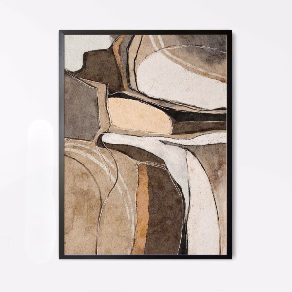 Ensemble de 2 Tableaux Abstraits Texturés – Art Mural Moderne – Image 7