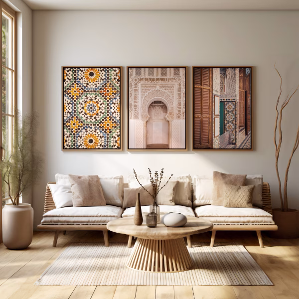 Tableaux décoratifs pour salon marocain