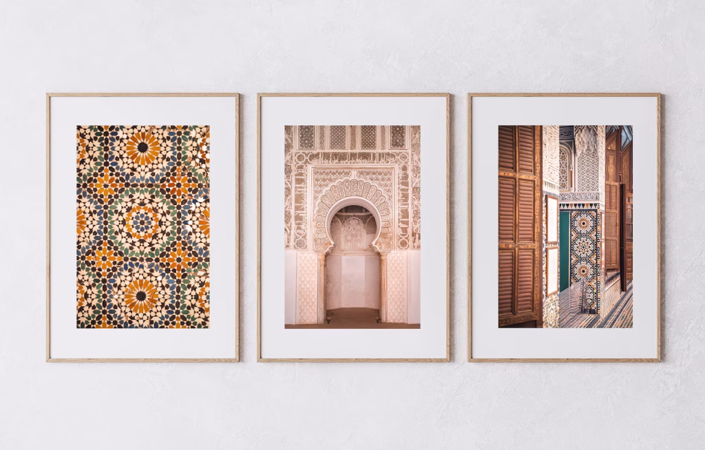 Tableaux décoratifs salon marocain
