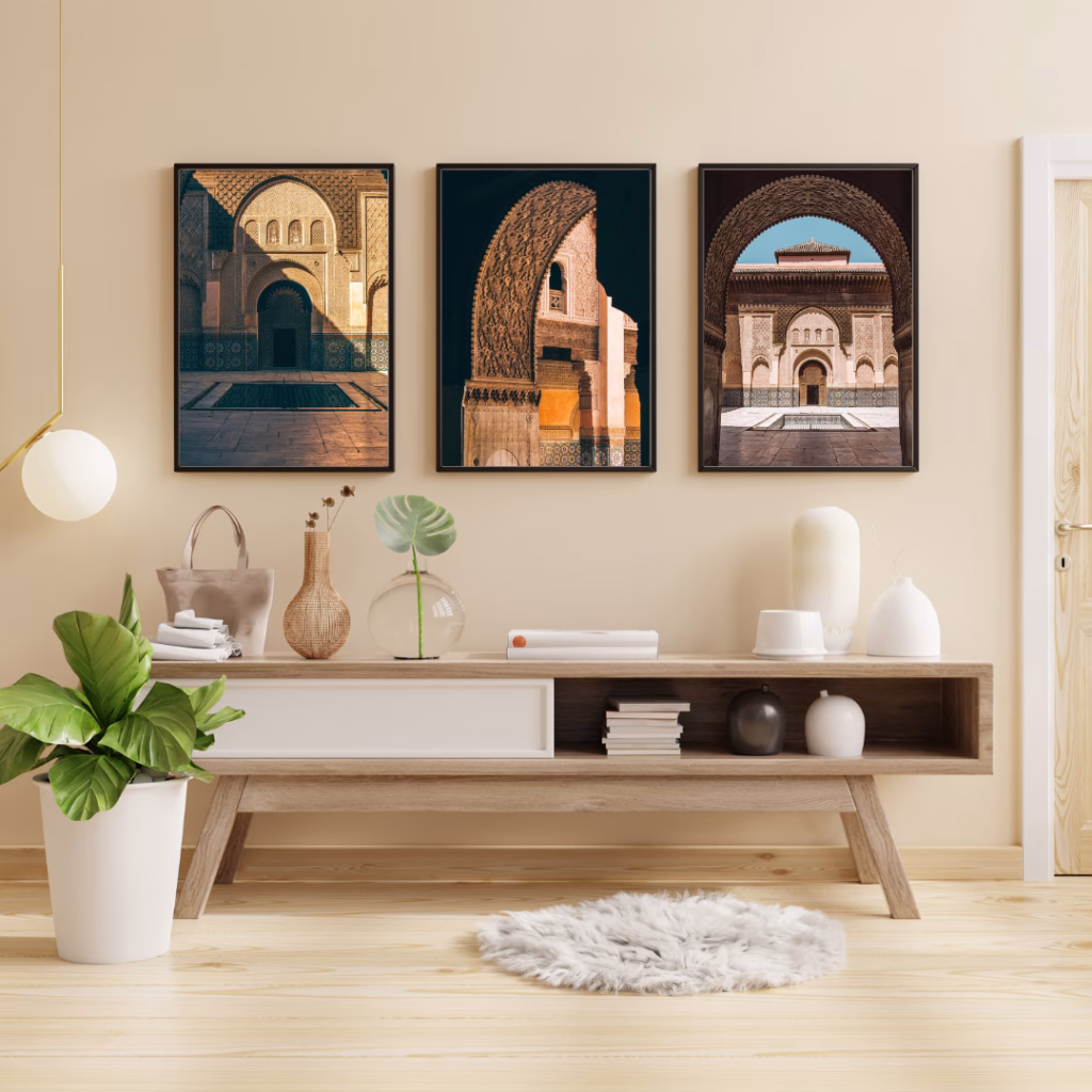 3 Tableaux Décoratifs – Porte Marocaine
