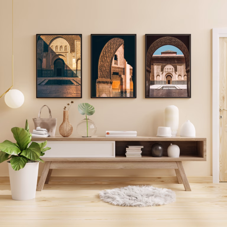 3 Tableaux Décoratifs – Porte Marocaine