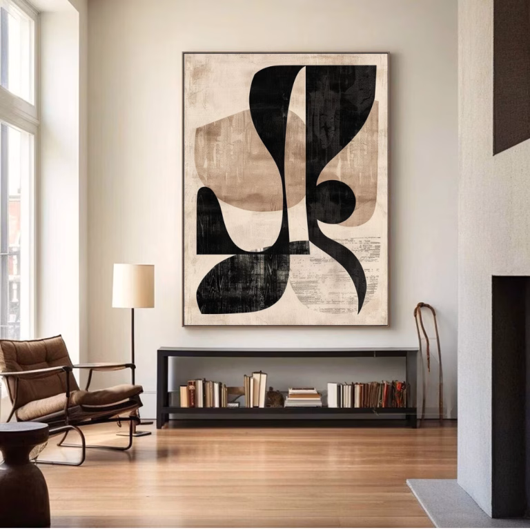tableau decoratif abstrait marocain