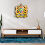 Décoration Murale : Symbole du Royaume du Maroc en Sculpture 3D