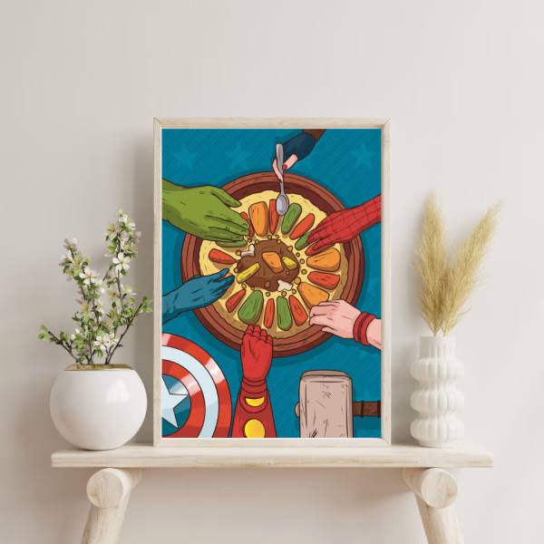 Tableau Décoratif Avengers & Couscous – Image 6