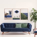 Ensemble de 3 tableaux décoratifs marocains – Art mural bohème