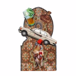 Décoration Murale Fusion : Zellige et Symboles Marocains