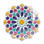 Décoration murale – Motif de Zellige Marocain Coloré