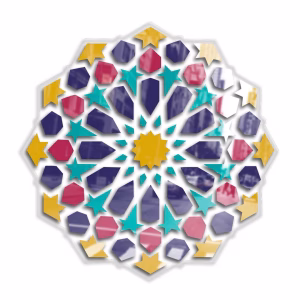 Décoration murale – Motif de Zellige Marocain Coloré