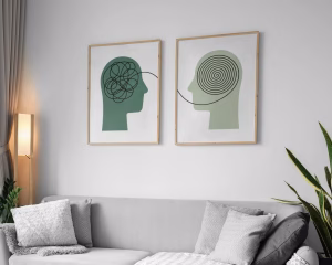 Tableaux décoratifs sur la thérapie et Psychologie