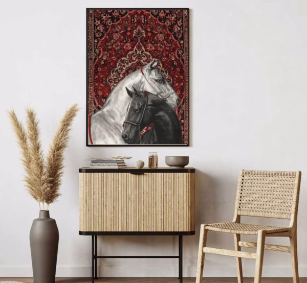 tableau cheval arab