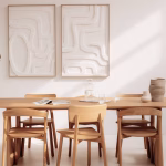 Tableaux en bois 3D – Art mural sculpté minimaliste
