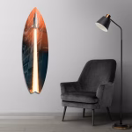 Tableau Fusée en Décollage – Planche de Surf Design