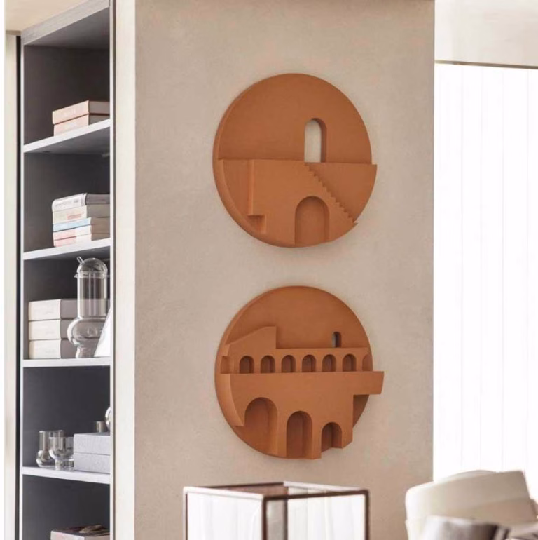 tableau en bois 3D cercle