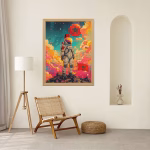 Tableau décoratif marocain – Espace et tarbouch